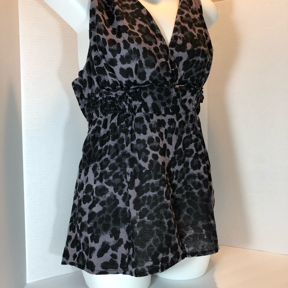 Free People Romper with Cheetah animal print